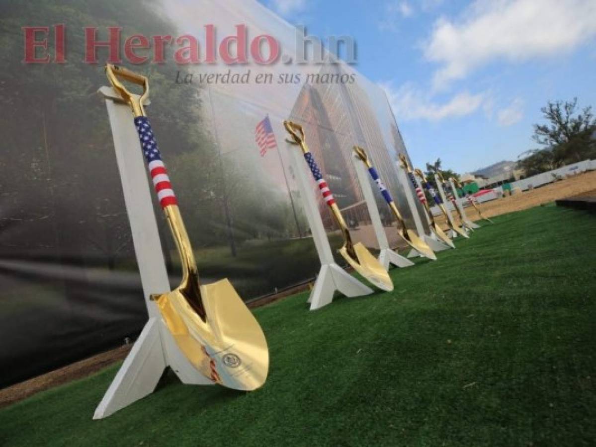 Ponen la primera piedra de la nueva embajada de los Estados Unidos