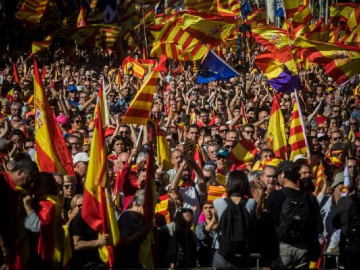 Marcha masiva en Cataluña a favor de la unidad española