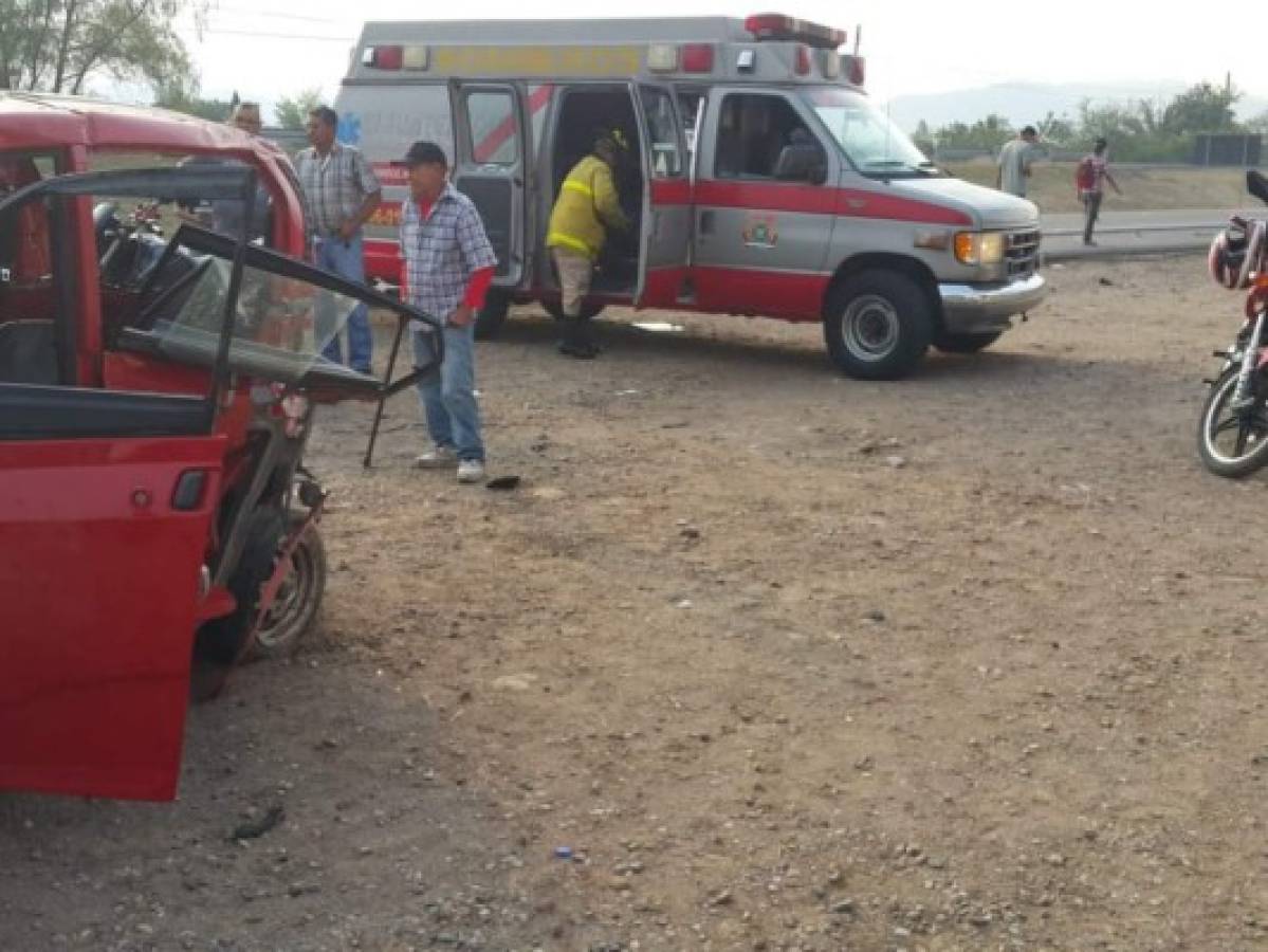 Accidente deja una persona muerta y un herido en la CA-5 de Comayagua 