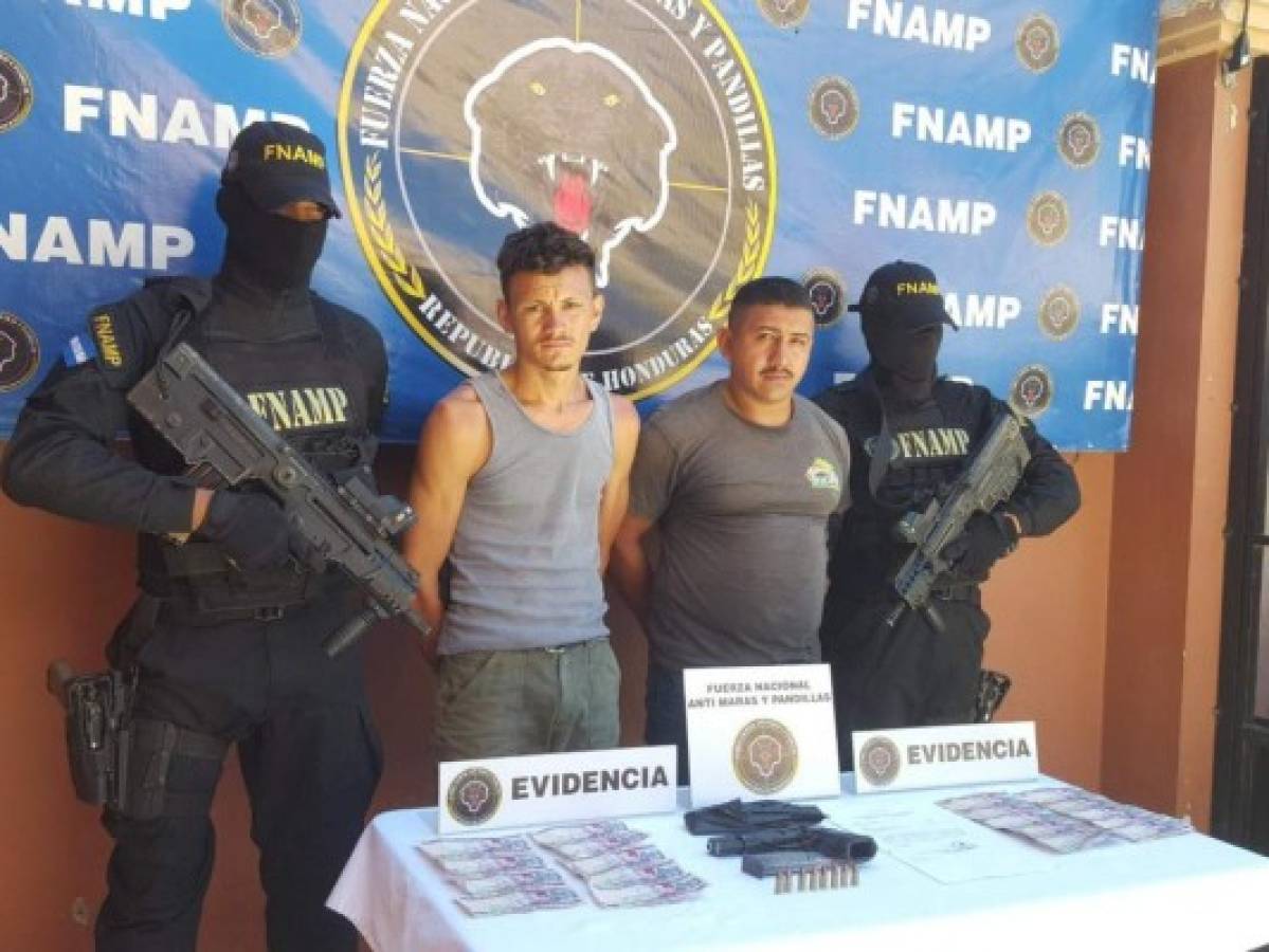 Capturan a miembros de banda de extorsión 'Fito' Zelaya en Choluteca 