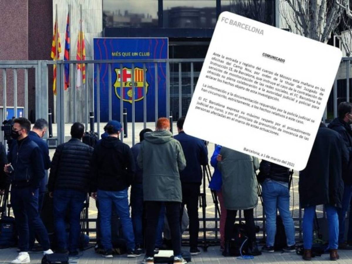 Barcelona emite comunicado y se defiende del escándalo Barçagate