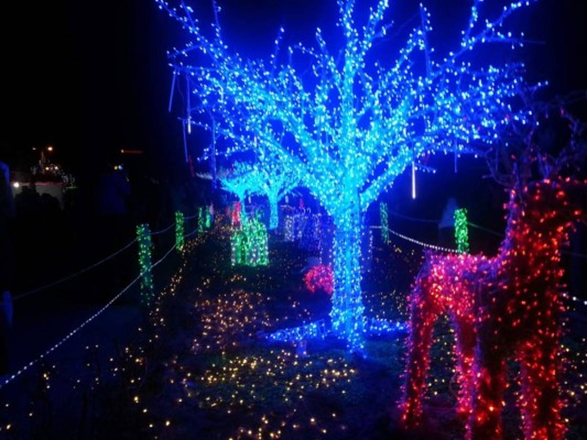 ¡ Gran espectáculo de luces! Inauguran Villa Navideña 2015 en Tegucigalpa
