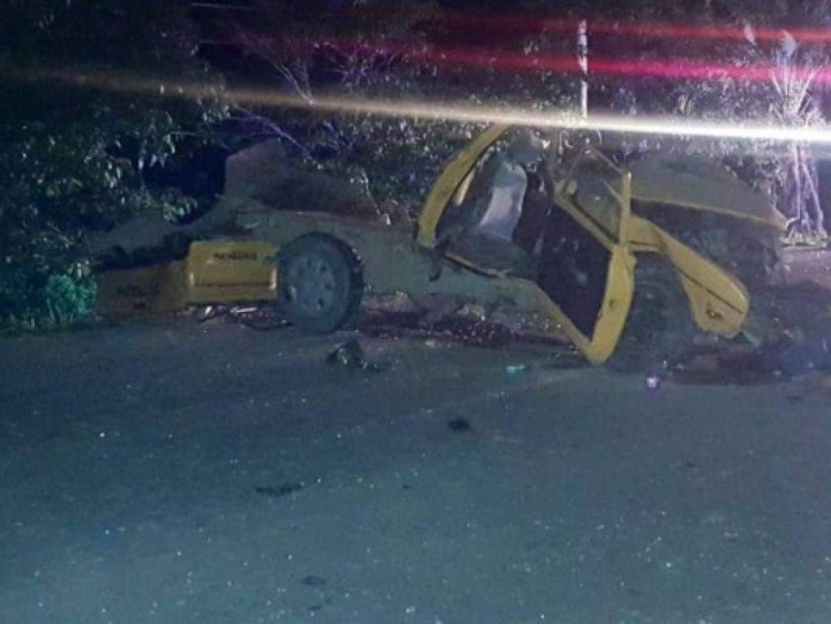 Tres personas murieron en un accidente de tránsito que se registró en El Porvenir, Atlántida.