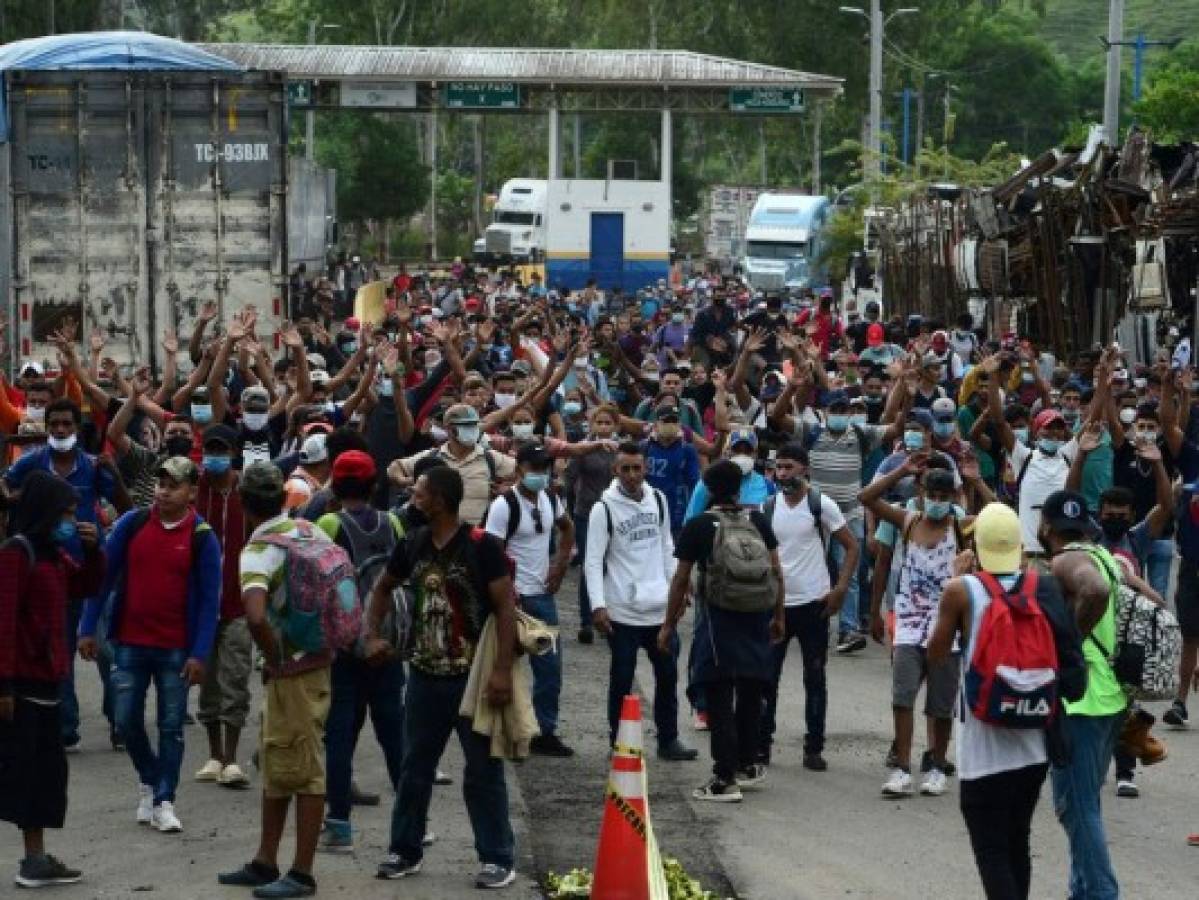Más de 500 migrantes de la caravana han sido retornados a Honduras