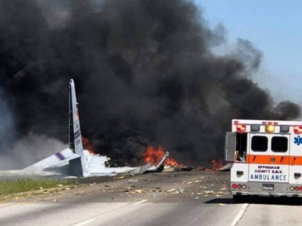 Cinco muertos al accidentarse avión de transporte militar en Georgia, Estados Unidos