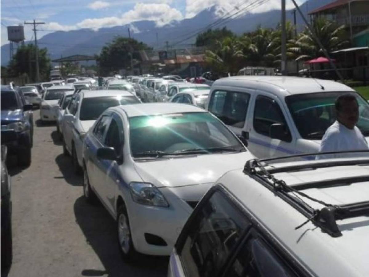 Taxistas anuncian paro de transporte este jueves en La Ceiba