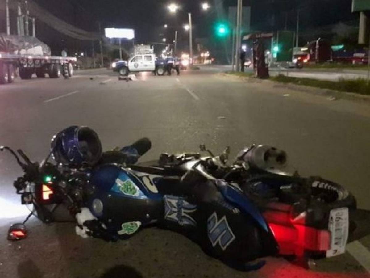 Muere motociclista al accidentarse en San Pedro Sula