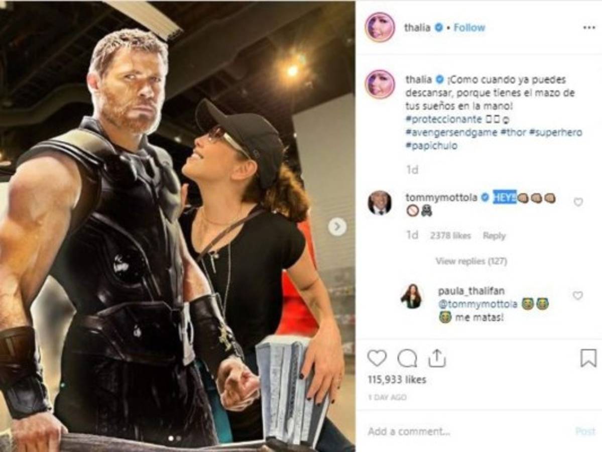 Esta fue la publicación hecha por la actriz de 48 años. Foto: @thalía