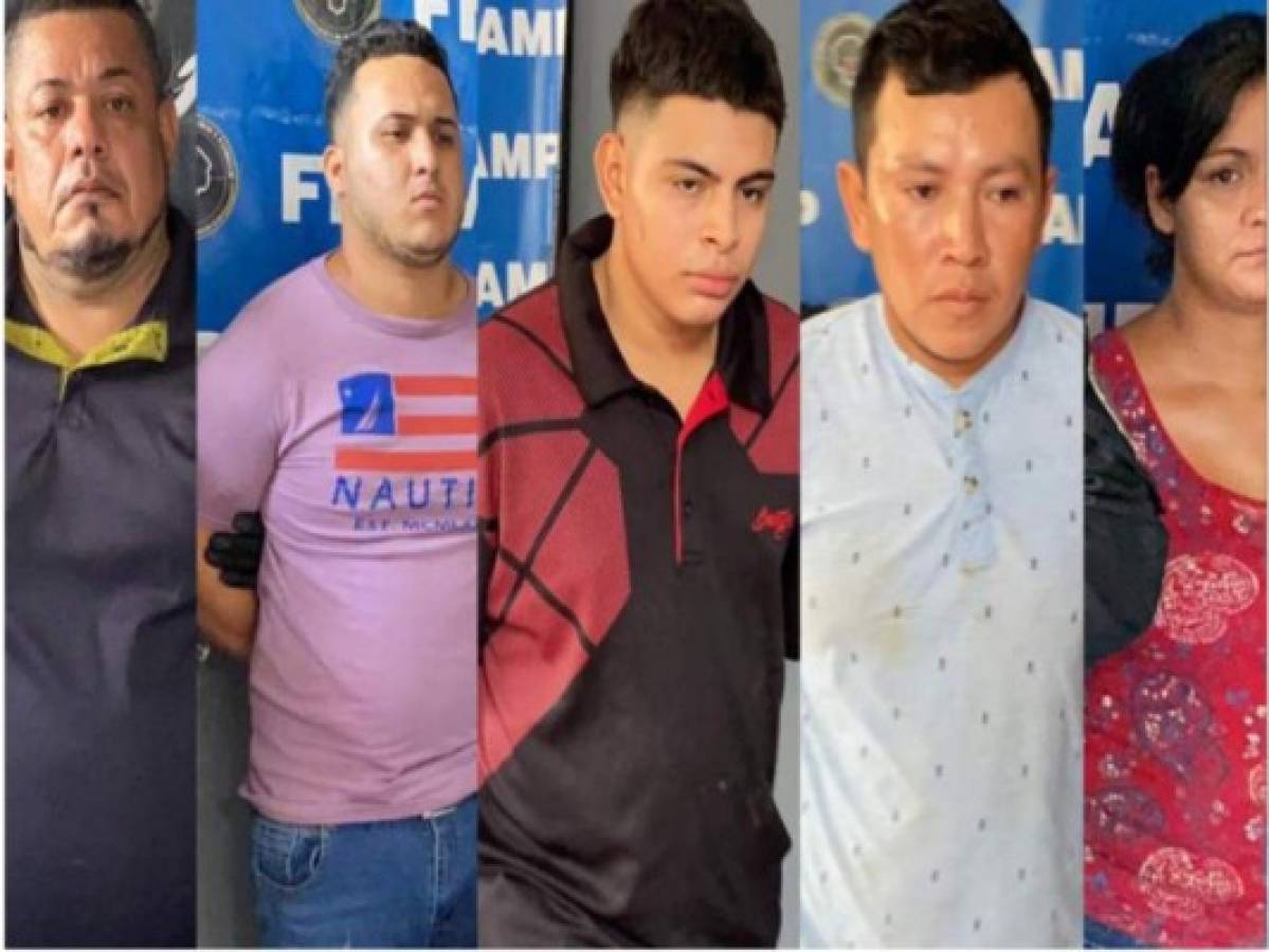 Capturan a cinco presuntos extorsionadores y sicarios de la pandilla 18