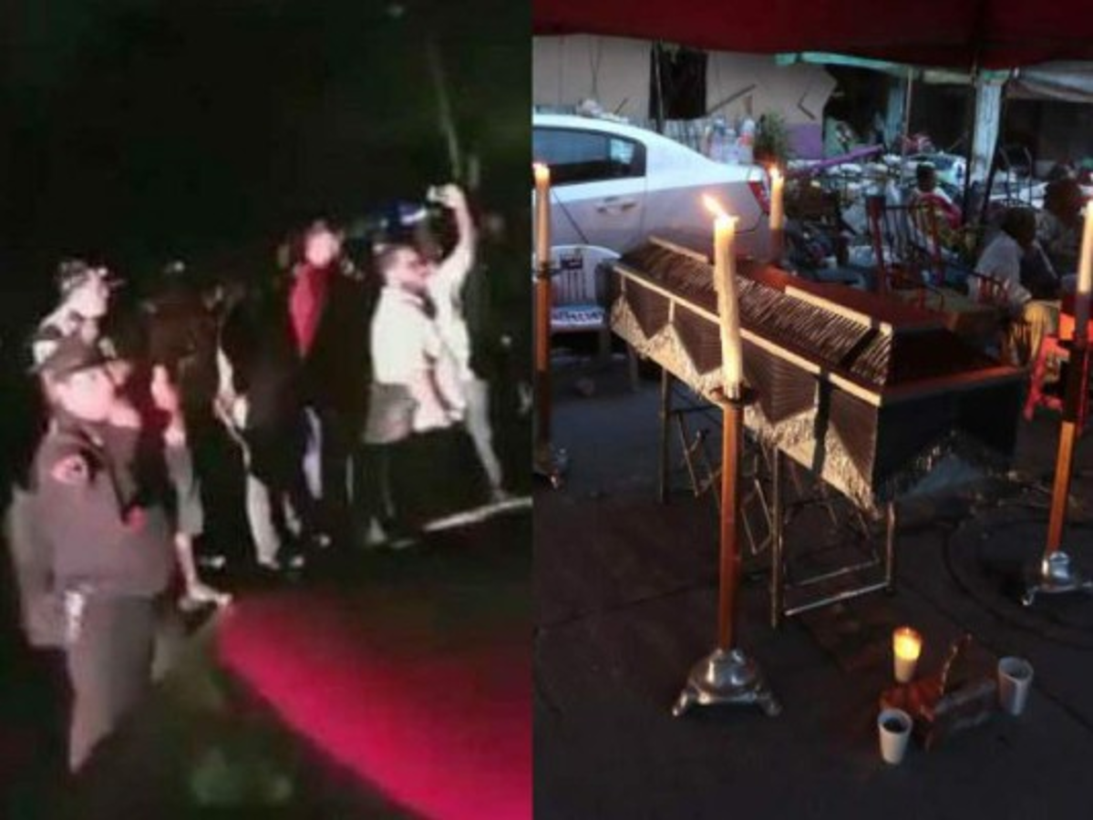 En medio del dolor y escombros un grupo de mexicanos canta 'Cielito Lindo'