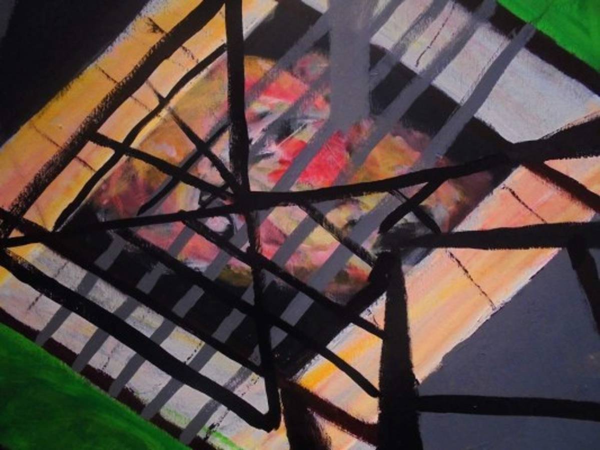 De la serie 'Un sueño americano' Un conjunto de líneas estimulan una cartografía de la prisión humana, los sueños, masa difusa de color, reposan derrotados en ese rígido enjambre de barrotes. FOTOS: Daniela Lozano