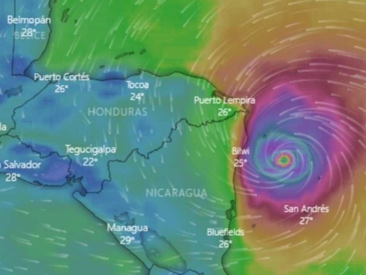 Autoridades esperan que Iota ingrese a Honduras degradado a tormenta tropical