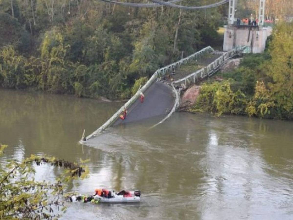 Puente colapsa en suroeste de Francia; muere una menor    