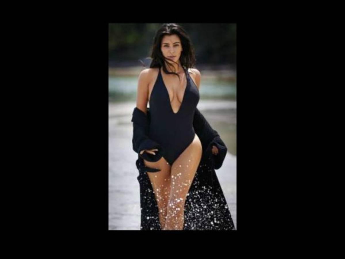 Kim Kardashian presume su figura un mes después de dar a luz