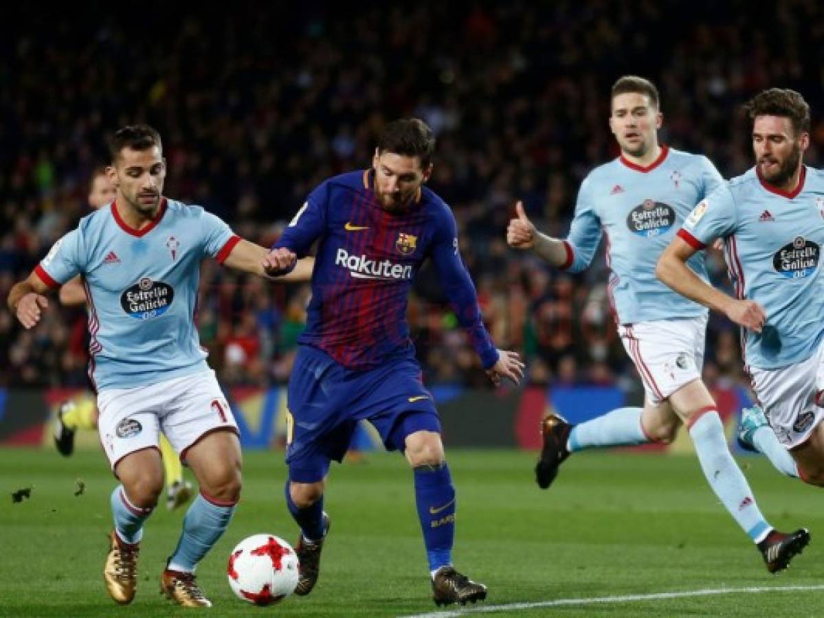 Con 2 de Messi, Barcelona aplasta a Celta en la Copa del Rey