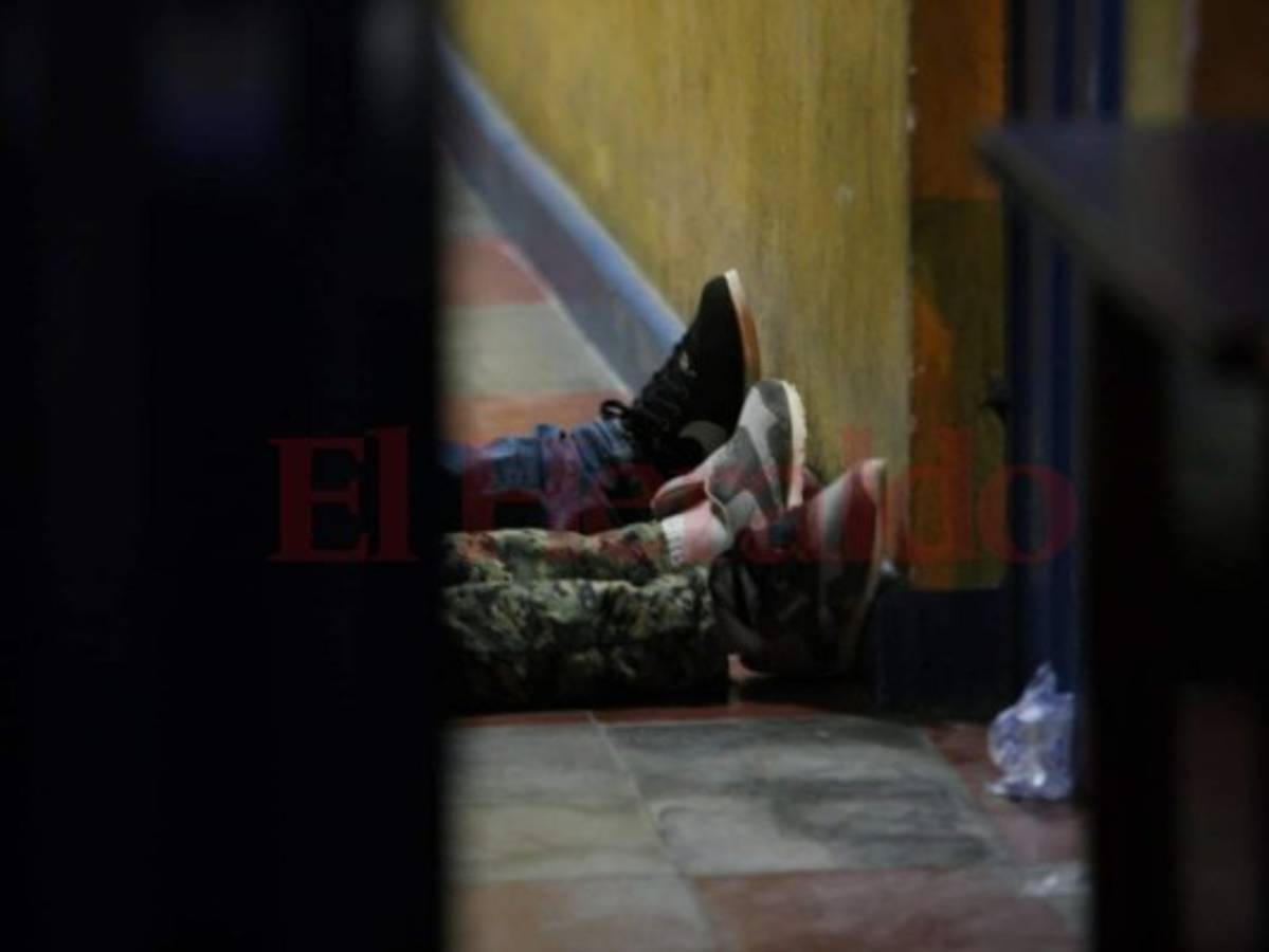 Los jóvenes fueron presentados en la posta policial de Loarque en Tegucigalpa.