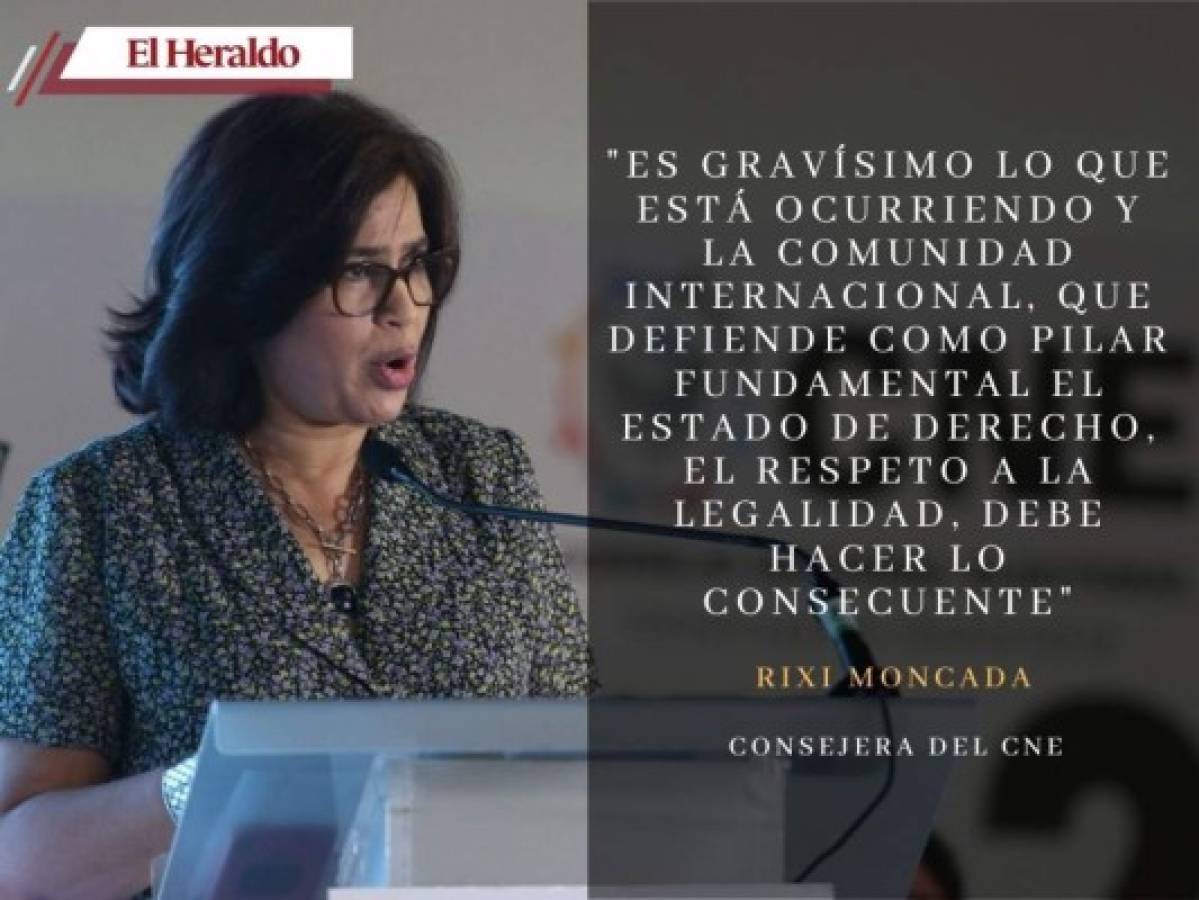 'Es demasiado el nivel de violación y de ilegalidad': Rixi Moncada por resolución contra Roberto Contreras