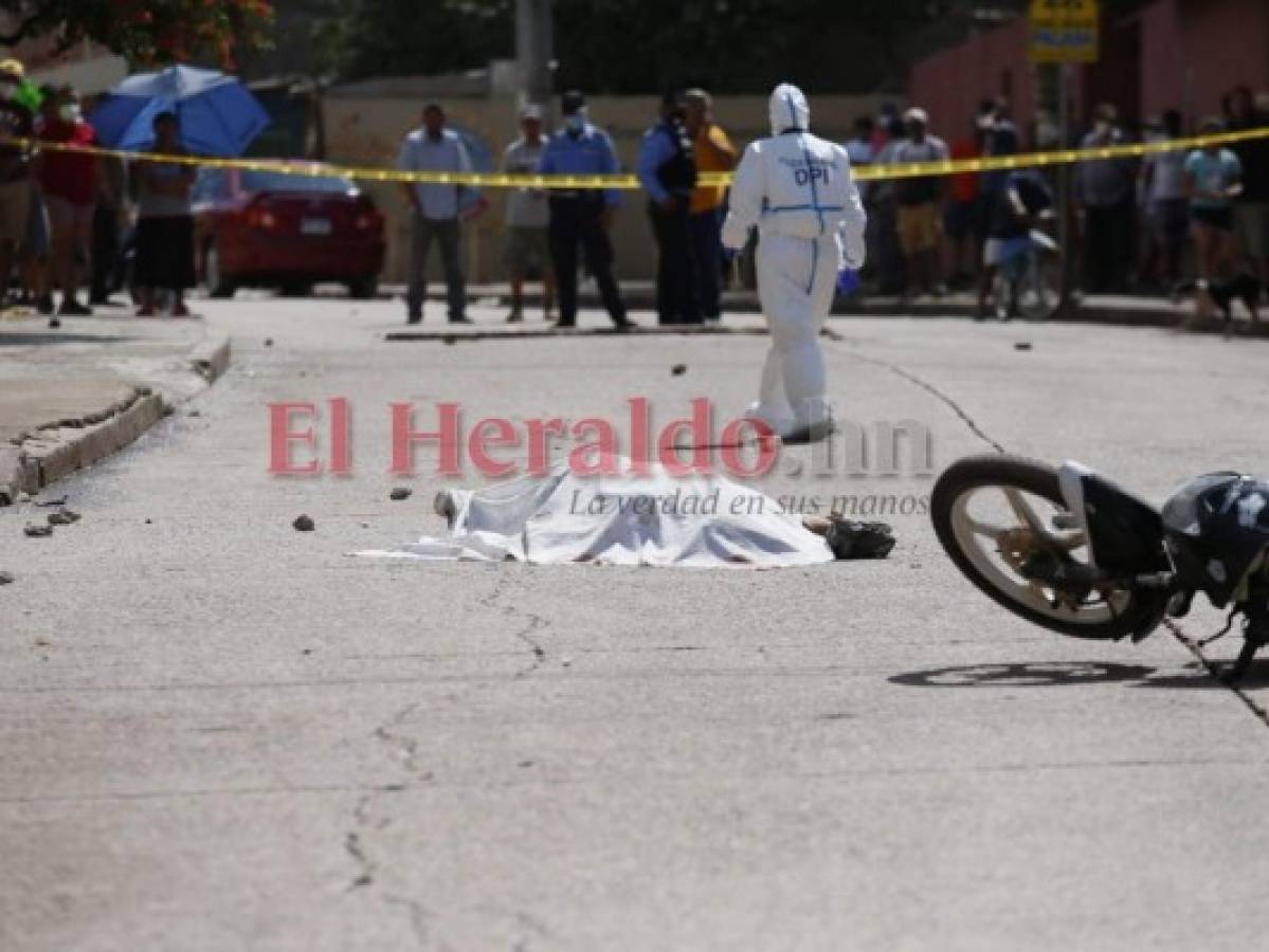 Matan a motociclista en calle principal de la colonia La Travesía