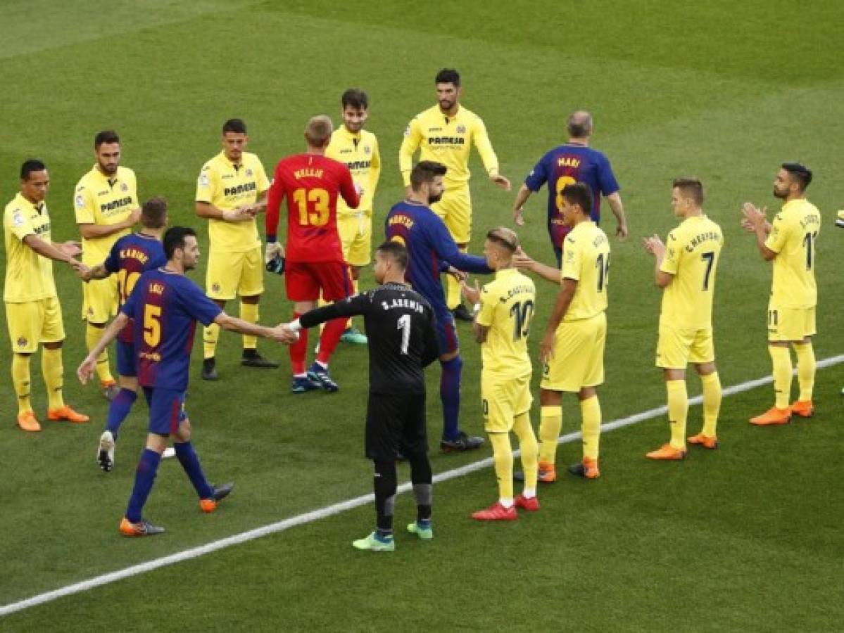 VIDEO: Villareal le hace el pasillo al Barcelona tras negativa del Real Madrid