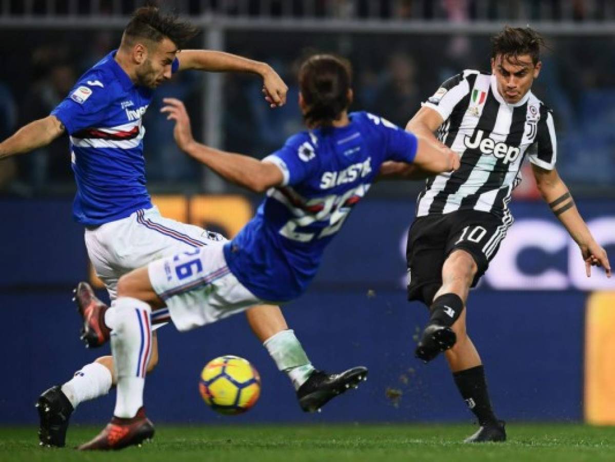 Dybala e Higuaín no logran salvar a la Juventus que perdió 3-2 ante la Sampdoria