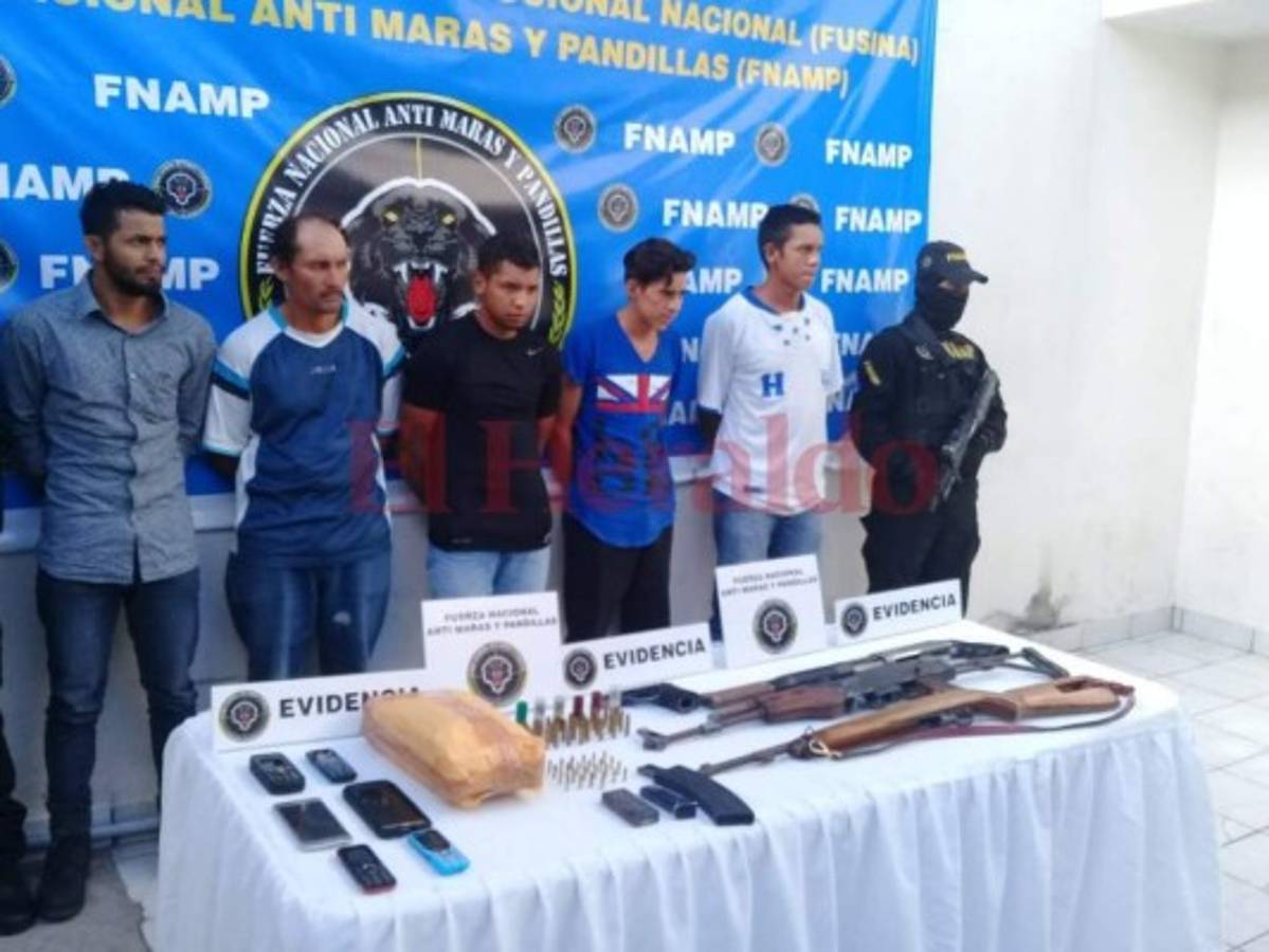 La Fuerza Nacional Anti Maras y Pandillas detuvo a 1,268 personas de 1,360 acusadas