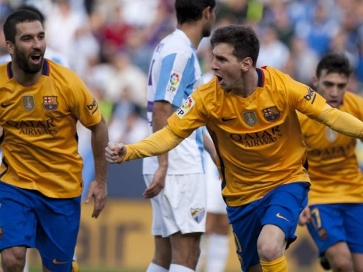 Barcelona líder provisional de la liga española tras victoria al Málaga