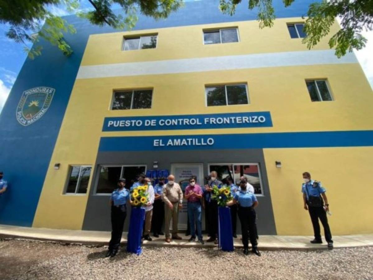 Policía Nacional inaugura puesto de control fronterizo en El Amatillo  