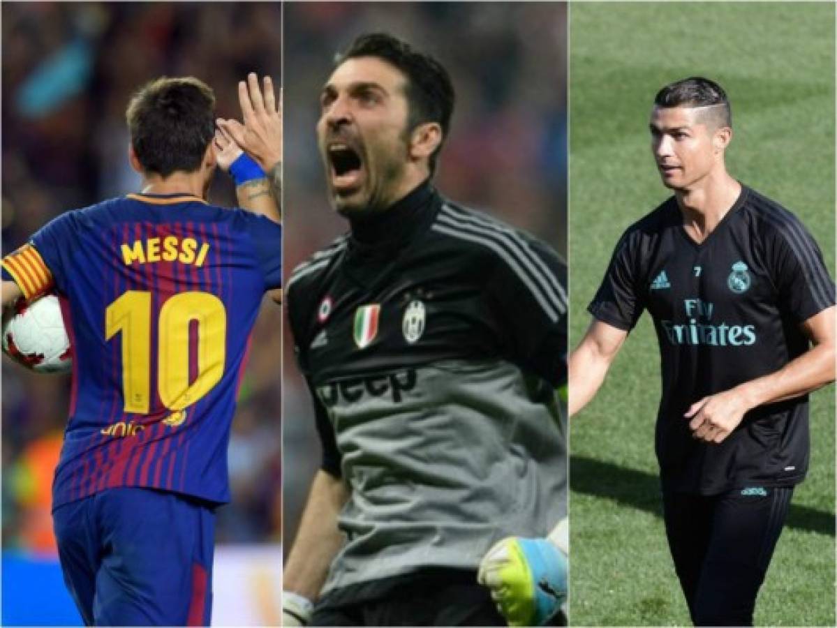 Cristiano Ronaldo, Leo Messi y Gianluigi Buffon se disputarán premio a mejor jugador UEFA