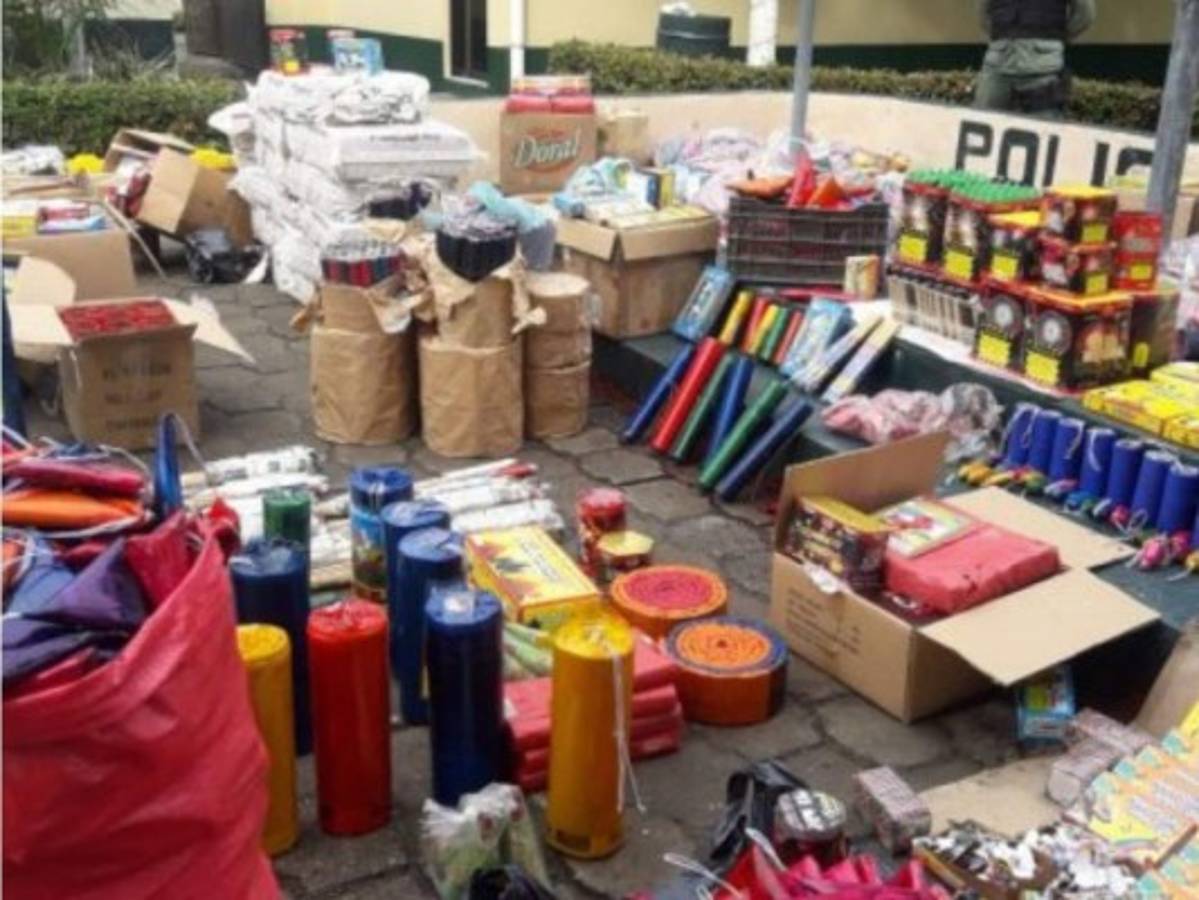 Decomisan pólvora valorada en medio millón de lempiras en San Pedro Sula