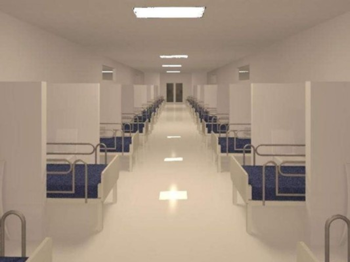 Olanchito está construyendo su propia sala covid-19 con 84 camas