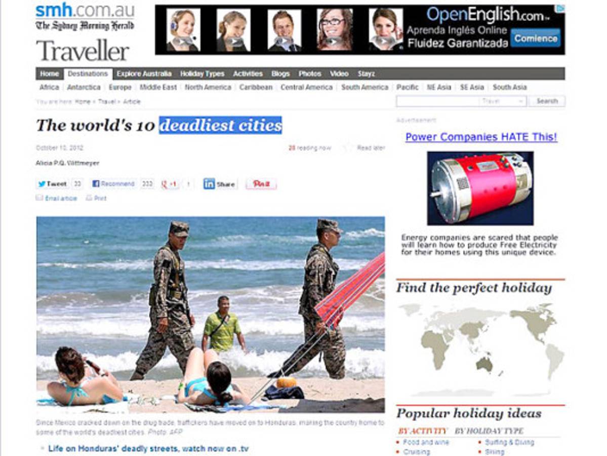 Alertan en Australia por violencia en Honduras