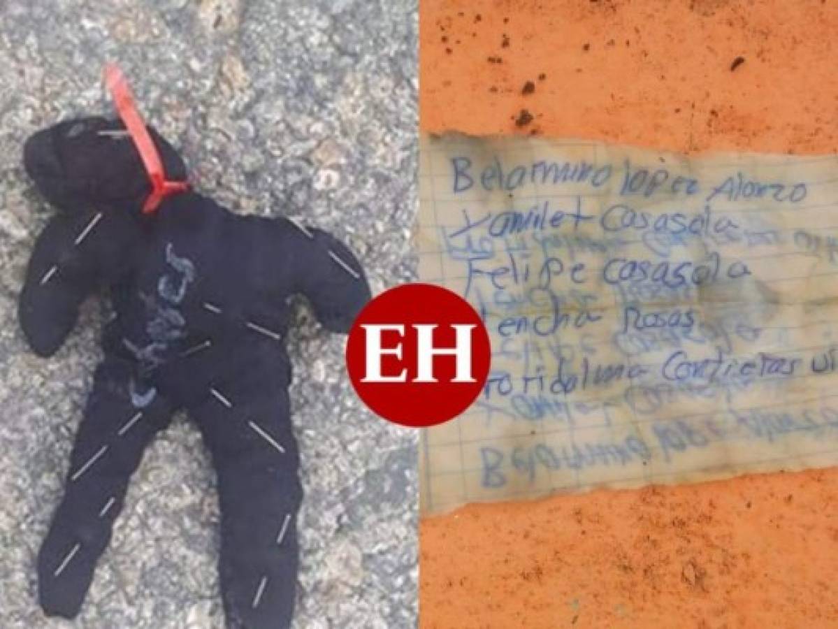 Hallan muñecos vudú con fotografías y nombres en cementerio de Copán