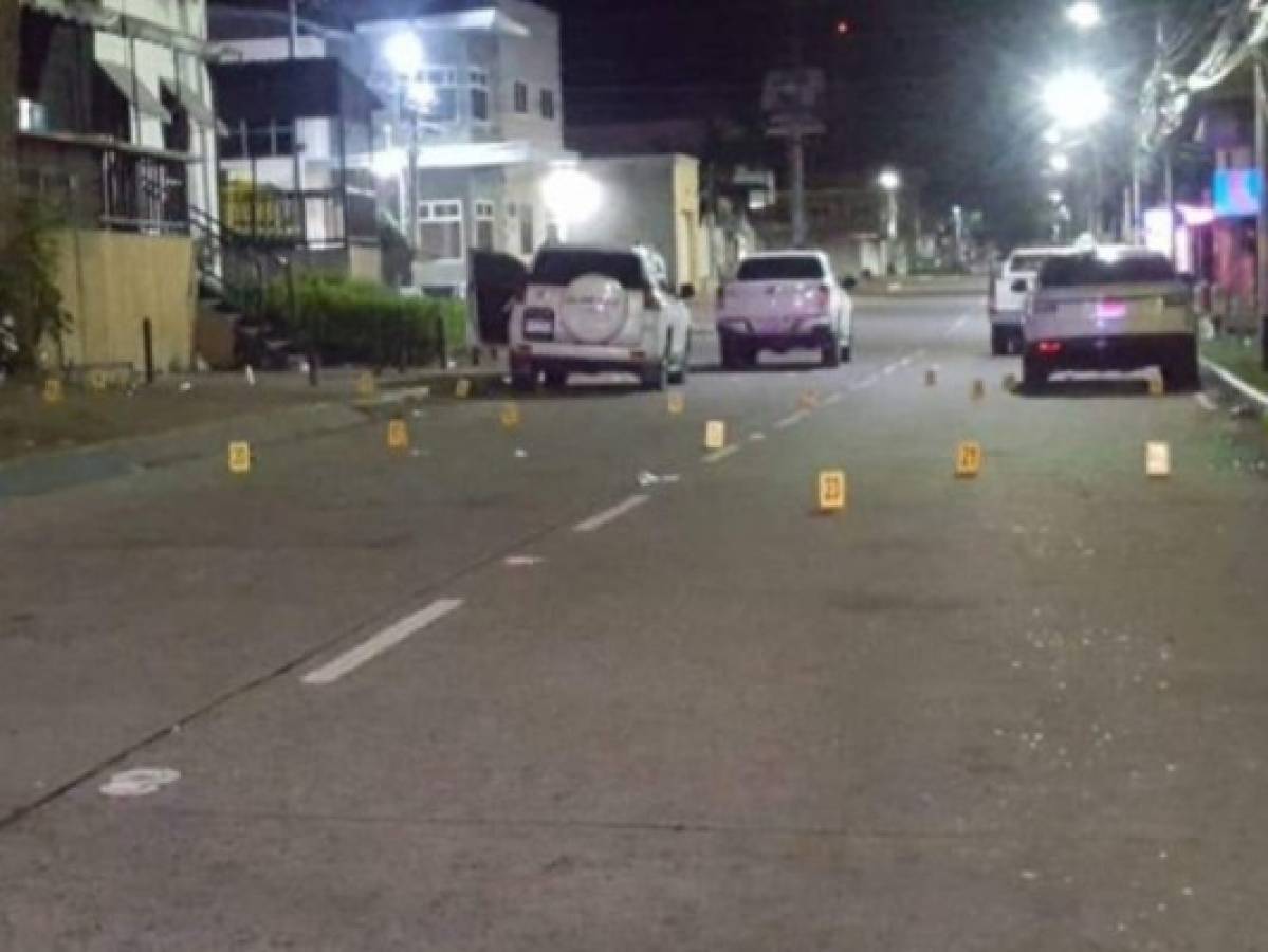 Dos heridos deja tiroteo afuera de una discoteca en San Pedro Sula