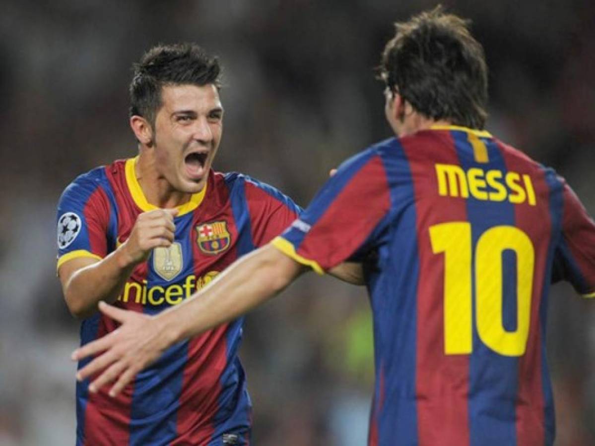 David Villa: 'Messi es el mejor futbolista con el que he jugado'