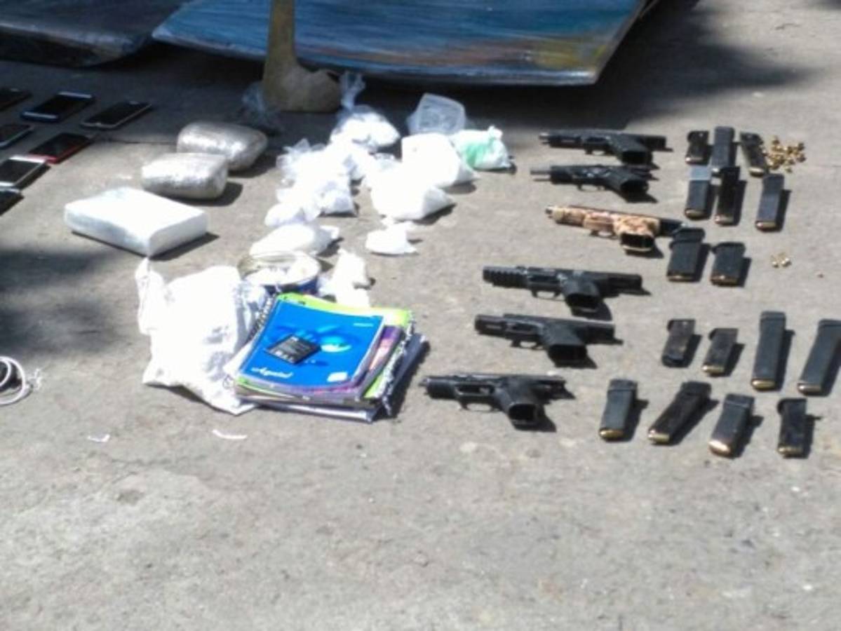 Honduras: Hallan arma 'matapolicías' y drogas en Centro Penal de San Pedro Sula