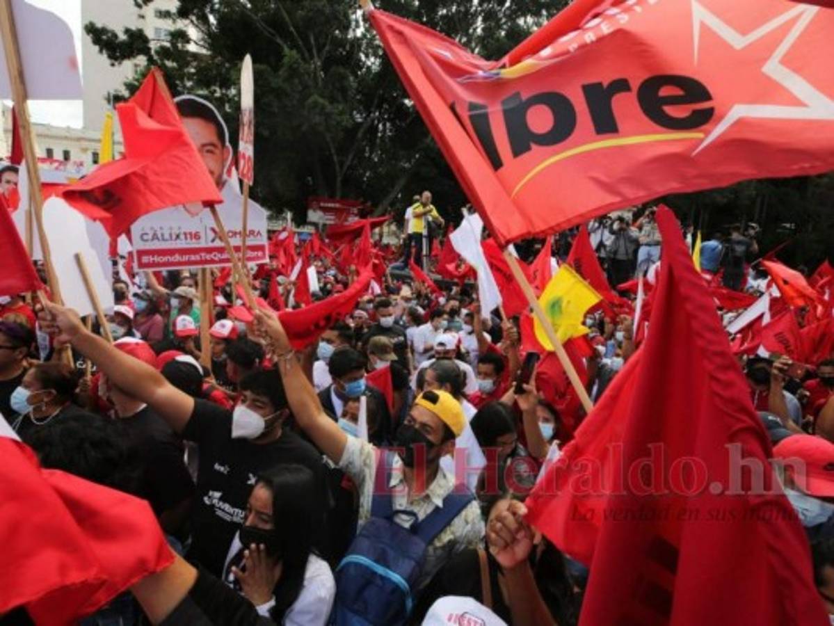 Junto a Nasralla, Doris Gutiérrez y Milton Benítez, candidata de Libre hace cierre de campaña en Tegucigalpa