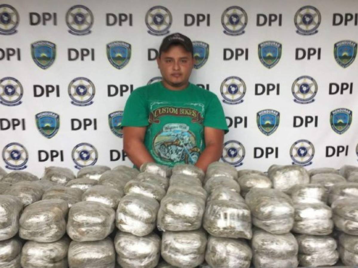 Cae hondureño con 600 libras de supuesta marihuana valorada en 310 mil lempiras