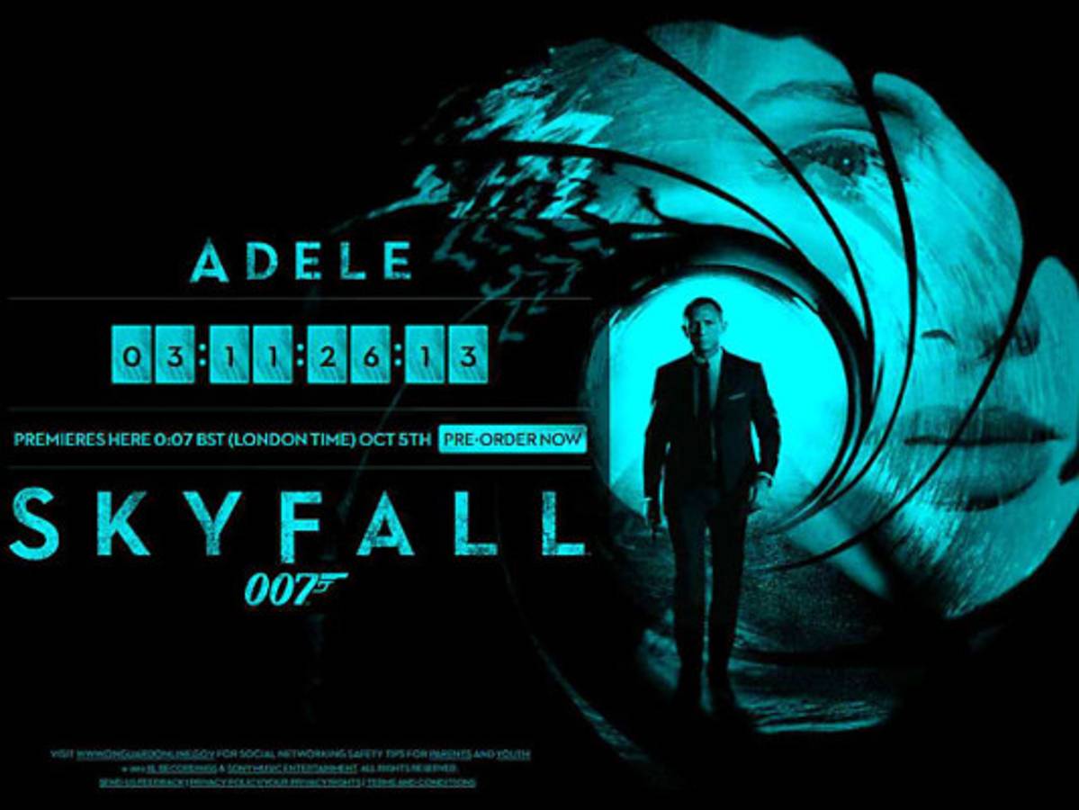Adele canta el tema central de la nueva película de James Bond