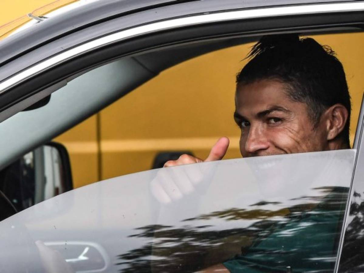 Cristiano volvió al centro de entrenamiento de la Juventus después de dos meses