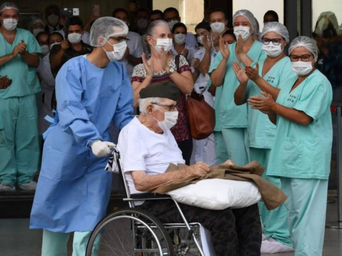 Militar de 99 años se cura del coronavirus en Brasil