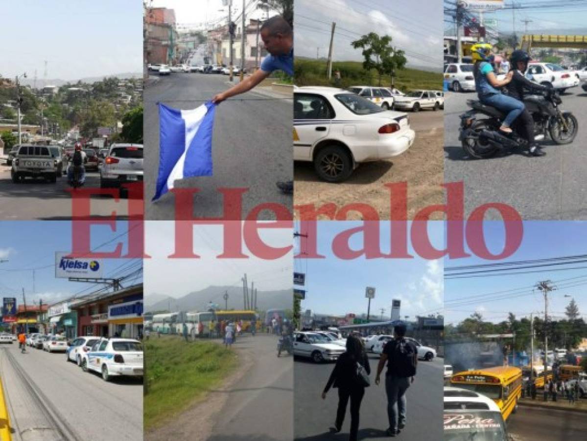 Listado de las zonas bloqueadas en Honduras por paro de transporte