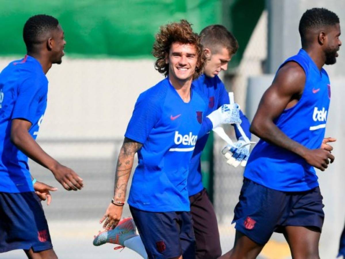 Antoine Griezmann ya entrena con el Barcelona tras su fichaje