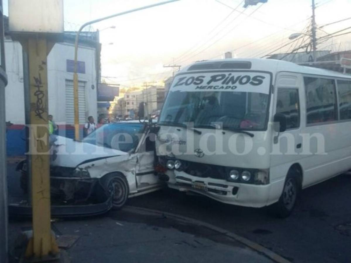 Una persona herida deja accidente de tránsito en Comayagüela