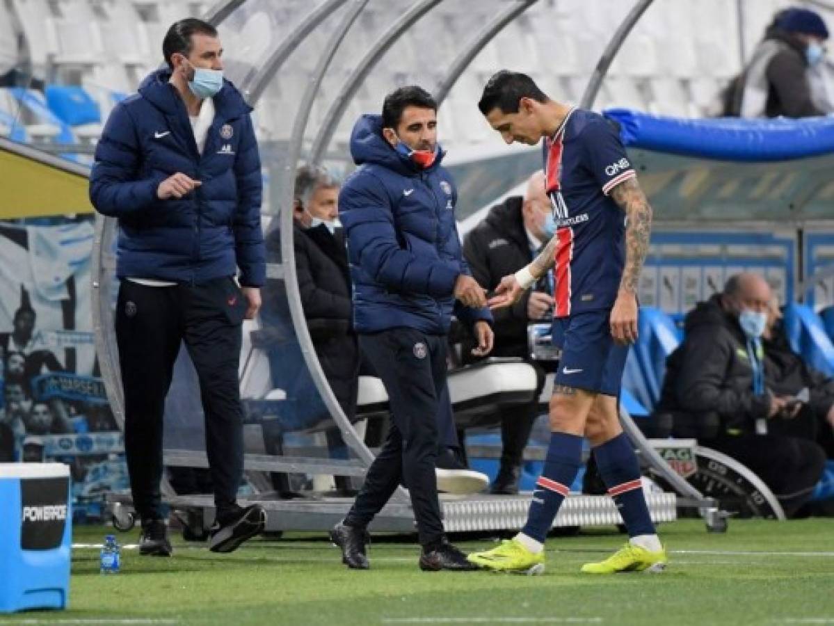 Ángel Di Maria será baja para el partido de Champions del PSG en Barcelona