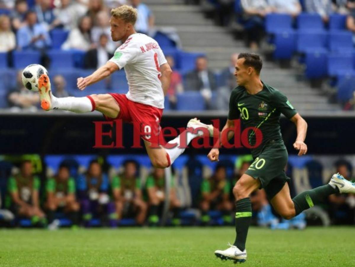 Dinamarca empata 1-1 ante Australia por el Grupo C del Mundial Rusia 2018