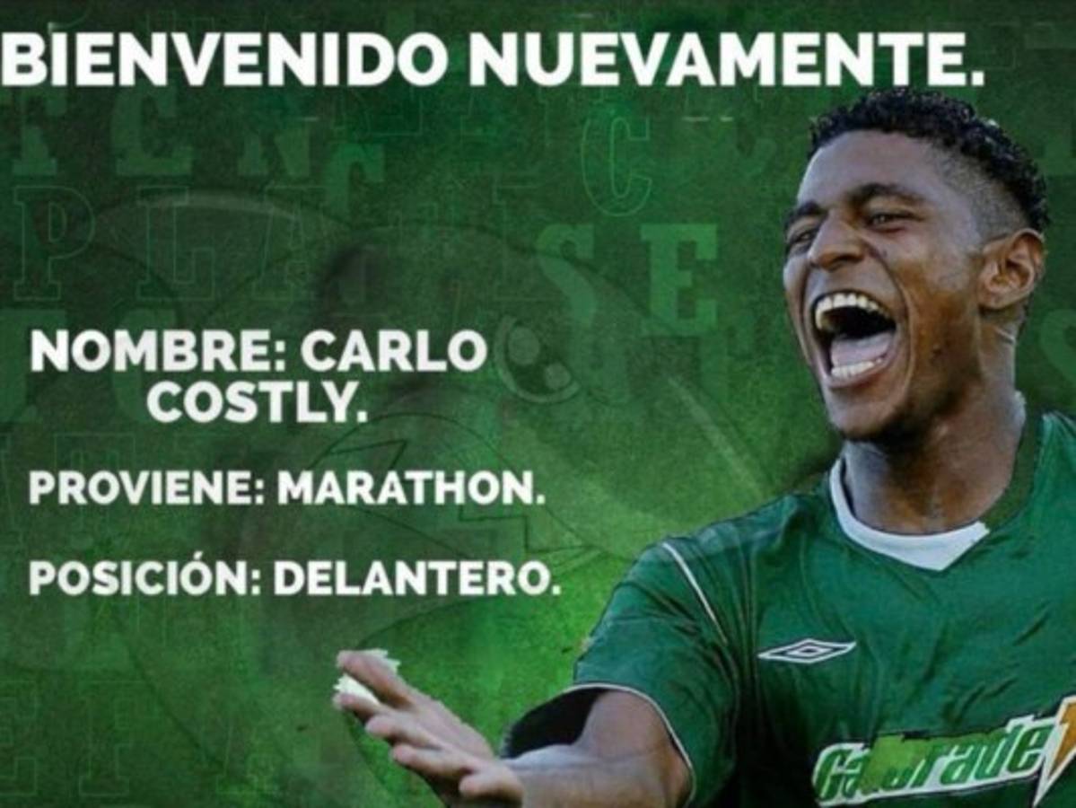 Carlo Costly regresa a Platense tras salir de Marathón
