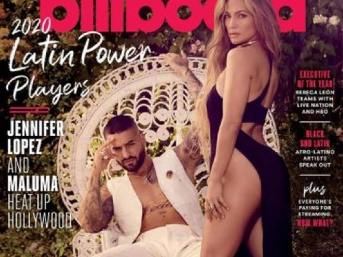 Jennifer López y Maluma en la portada de la revista Billboard