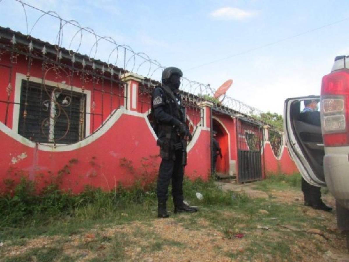 Realizan allanamientos a presuntos miembros de 'La banda de Ander' en Comayagua
