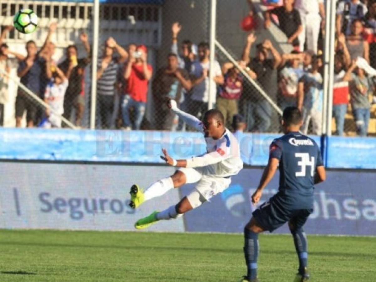 Motagua saca envidiable ventaja en la final al vencer 0-2 a Olimpia en la ida