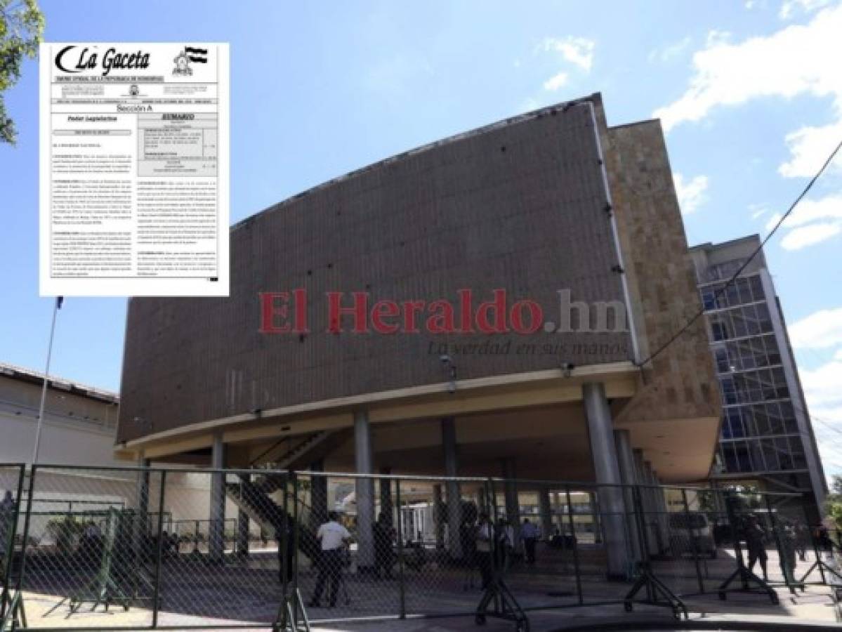 Publican en La Gaceta decretos que blindan a diputados ante requerimientos